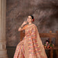 Pink & Multicolored Floral Silk Blend Saree