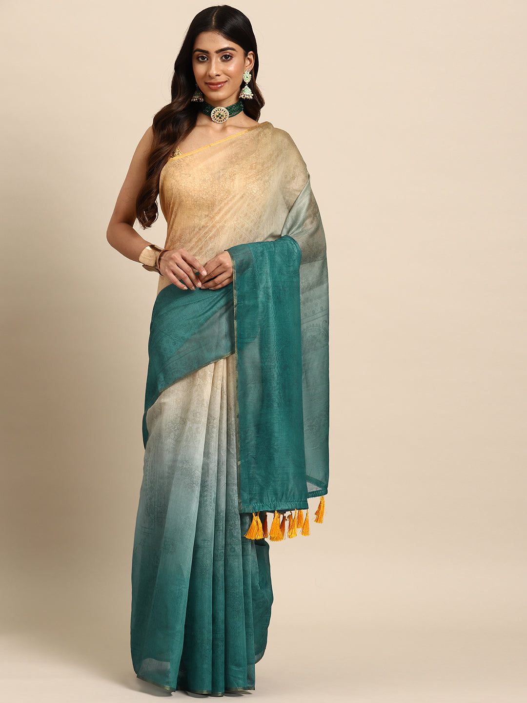 Organza Digital Print Saree