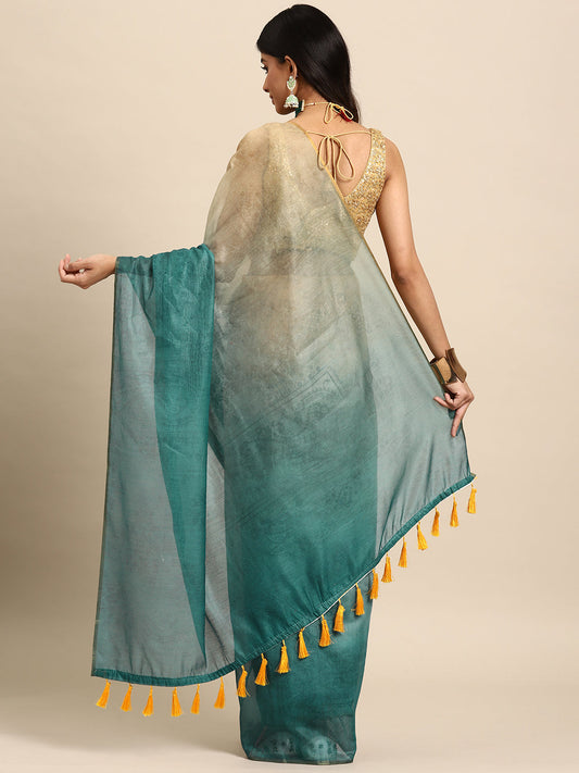 Organza Digital Print Saree