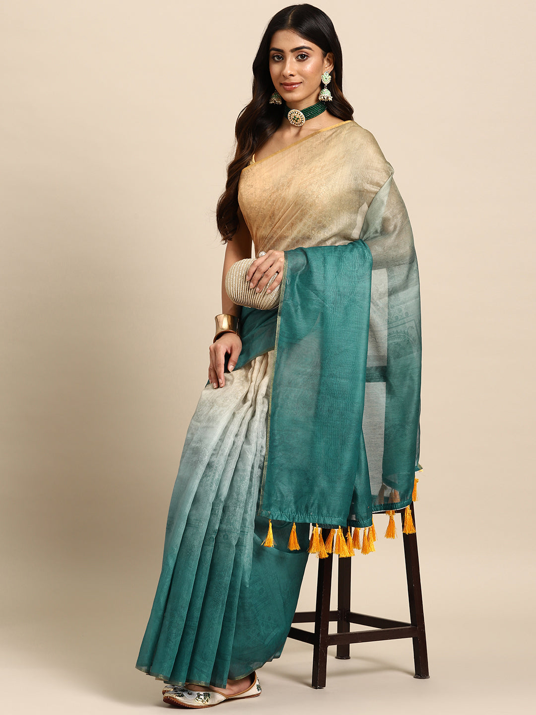 Organza Digital Print Saree