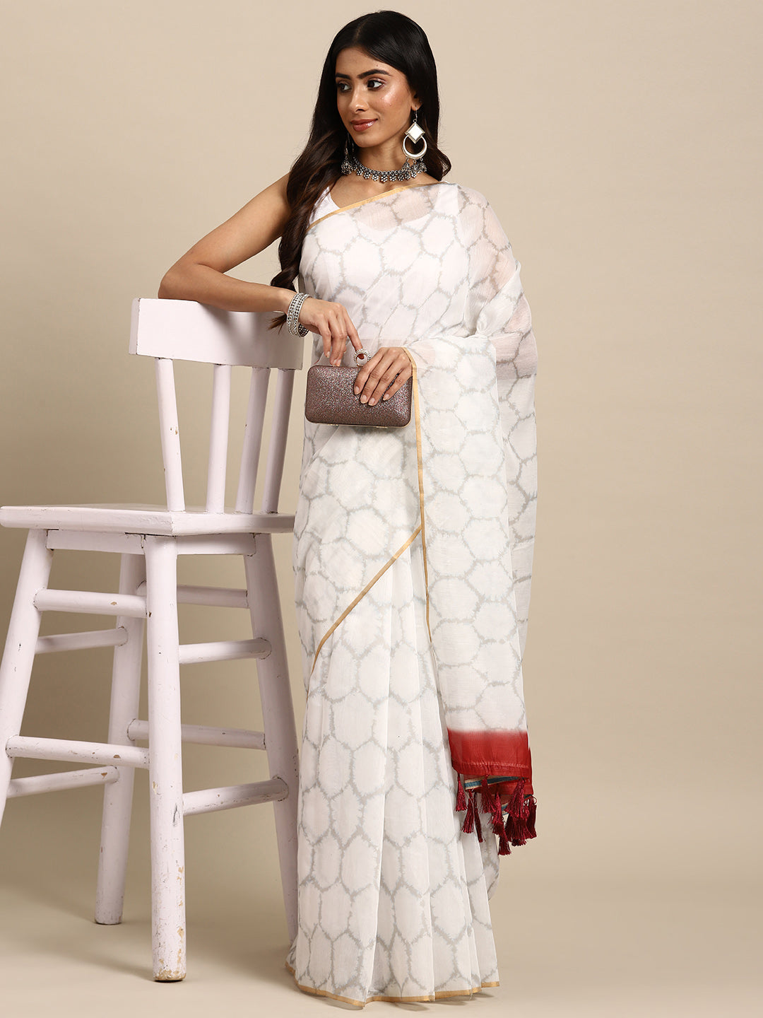 Organza Digital Print Saree