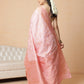 Woven Design Banarasi Cotton Silk Pastel Color Saree With Zari Border