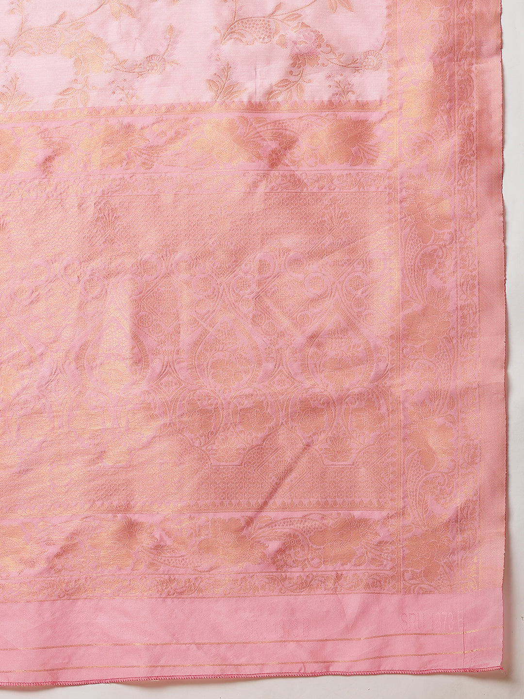 Woven Design Banarasi Cotton Silk Pastel Color Saree With Zari Border