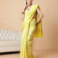 Woven Design Banarasi Cotton Silk Pastel Color Saree With Zari Border