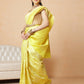 Woven Design Banarasi Cotton Silk Pastel Color Saree With Zari Border