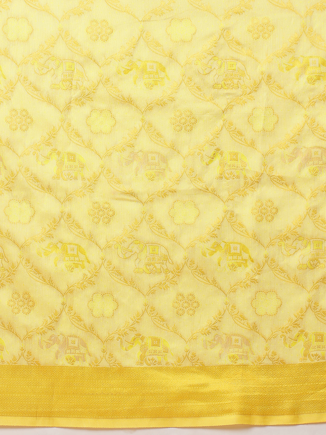 Woven Design Banarasi Cotton Silk Pastel Color Saree With Zari Border