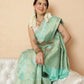 Woven Design Banarasi Cotton Silk Saree With Zari Border
