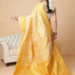 Woven Design Banarasi Cotton Silk Saree With Zari Border