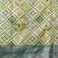 Banarasi Silk Zari Woven Design Abstract Saree With Contrast Border