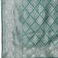 Banarasi Silk Zari Woven Design Abstract Saree With Contrast Border