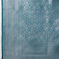 Banarasi Silk Zari Woven Design Abstract Saree With Contrast Border