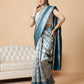 Banarasi Silk Zari Woven Design Abstract Saree With Contrast Border