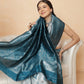 Banarasi Silk Zari Woven Design Abstract Saree With Contrast Border