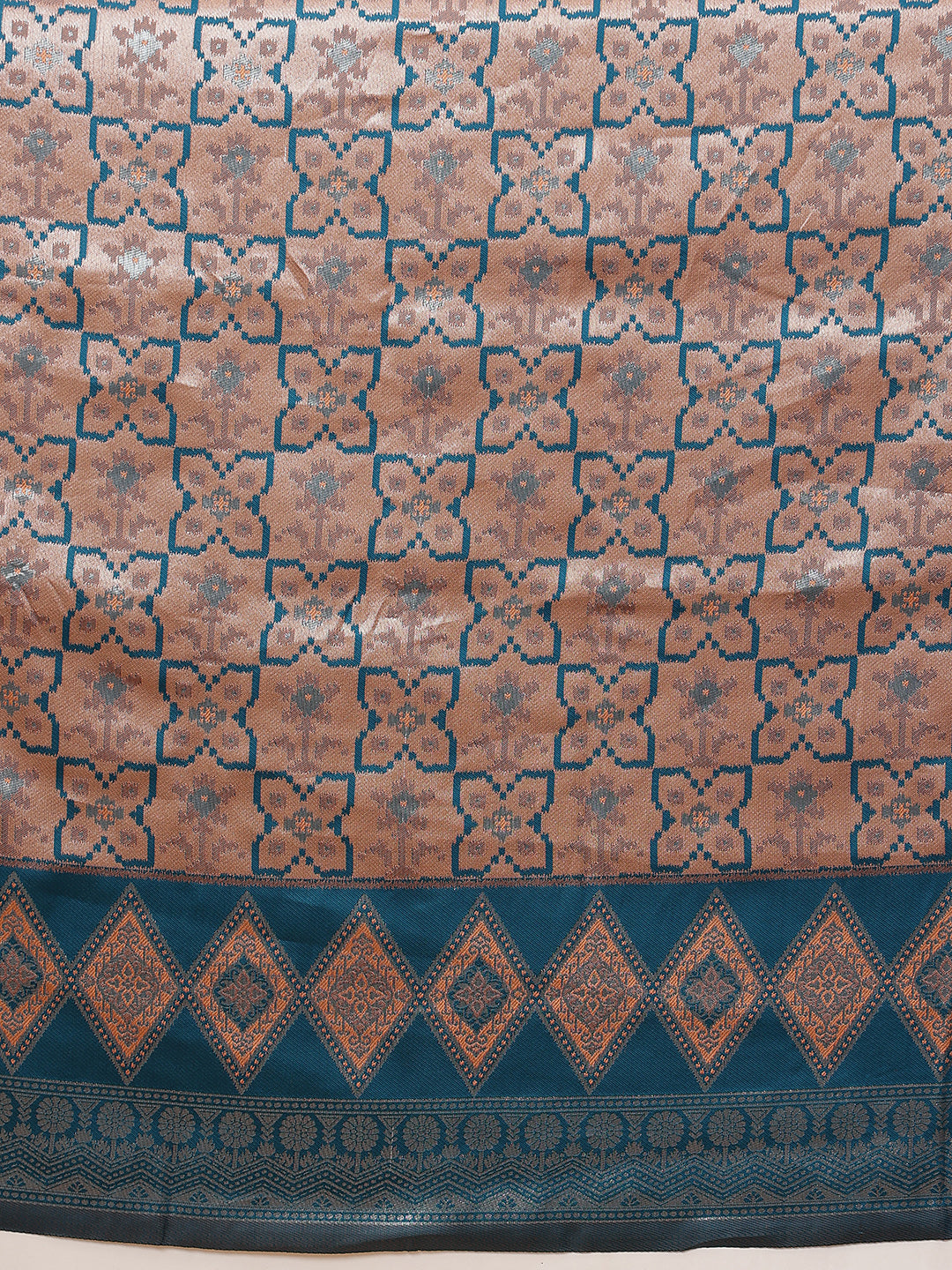 Floral Design Banarasi Silk Sarees With Zari Work