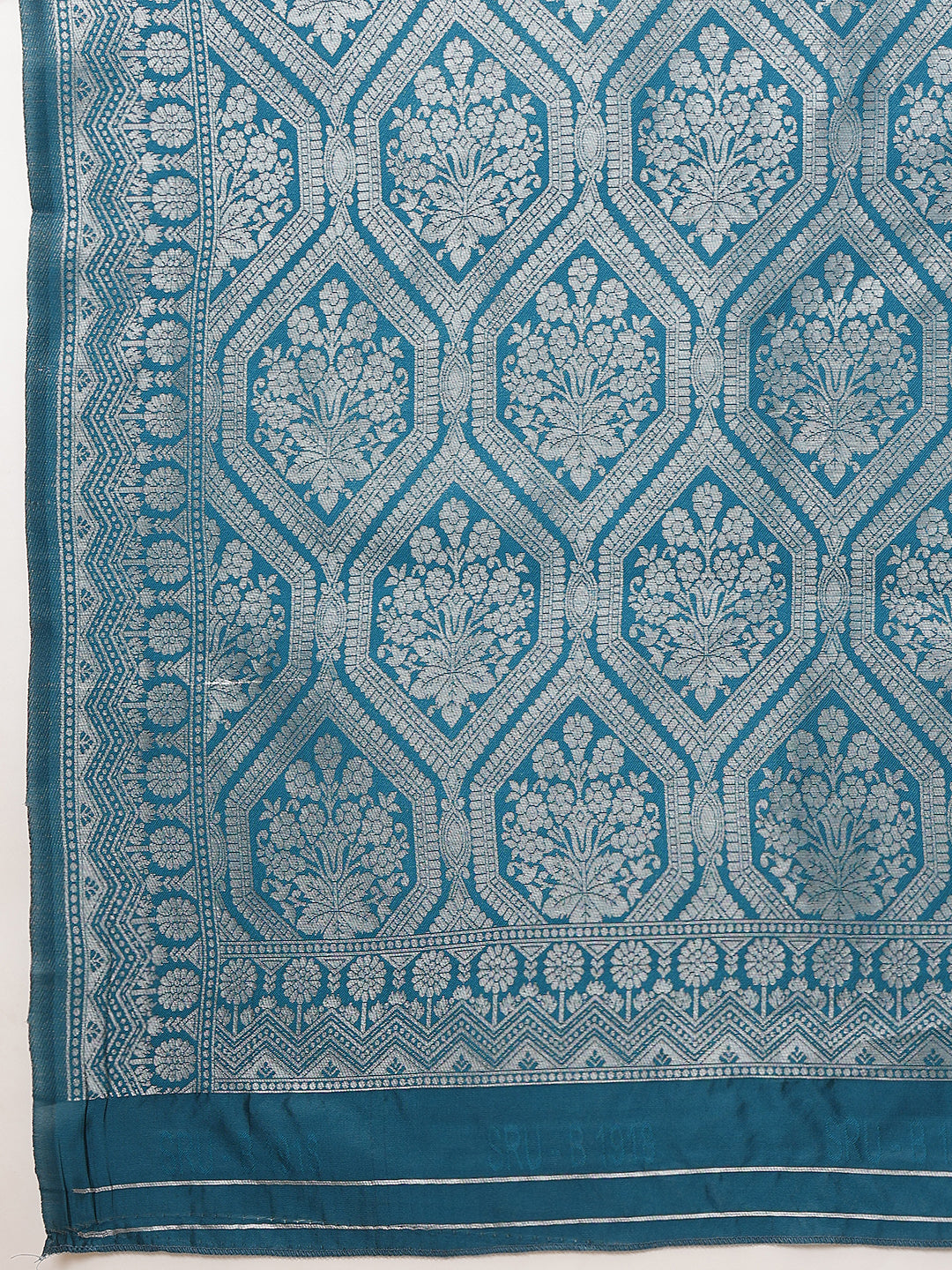 Floral Design Banarasi Silk Sarees With Zari Work