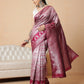 Floral Design Banarasi Silk Sarees With Zari Work
