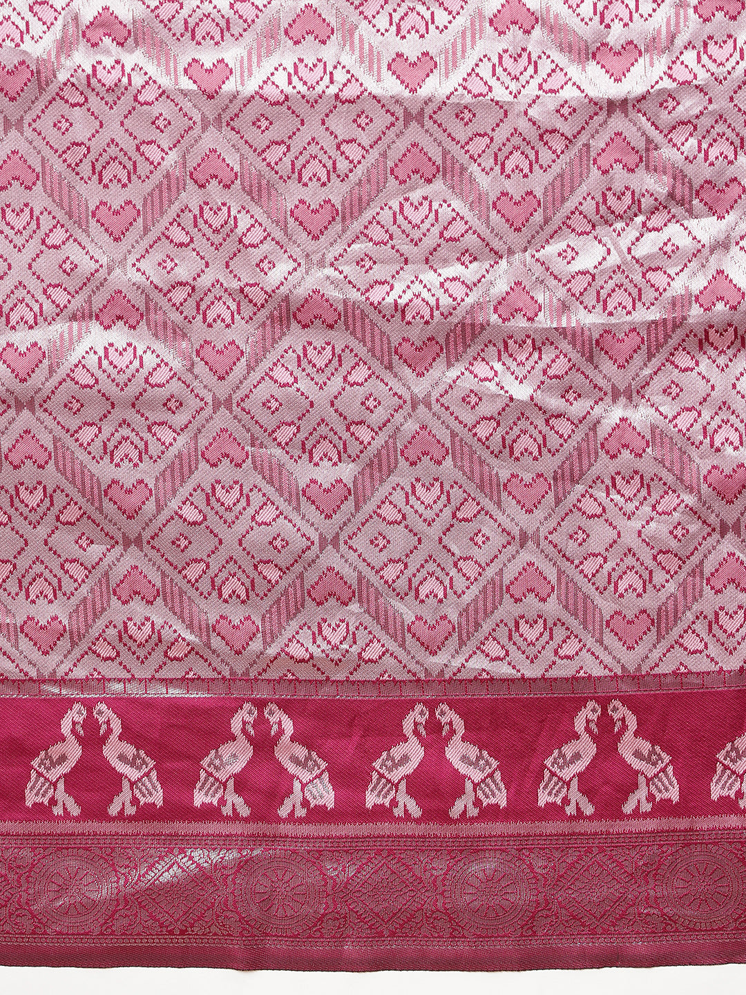 Floral Design Banarasi Silk Sarees With Zari Work