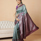 Floral Design Banarasi Silk Sarees With Zari Work