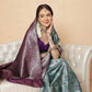 Floral Design Banarasi Silk Sarees With Zari Work