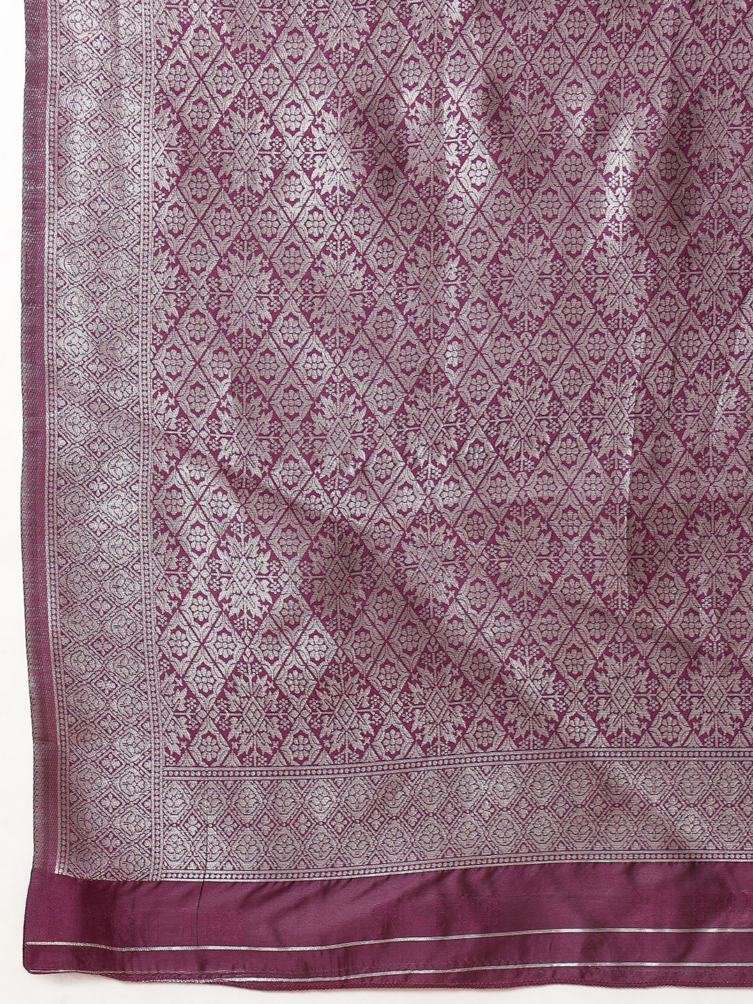 Floral Design Banarasi Silk Sarees With Zari Work