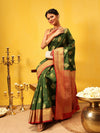 Kanjivaram Soft Silk Zari Woven Big Border With Rich Pallu Saree