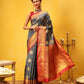 Kanjivaram Soft Silk Zari Woven Big Border With Rich Pallu Saree