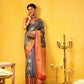 Kanjivaram Soft Silk Zari Woven Big Border With Rich Pallu Saree