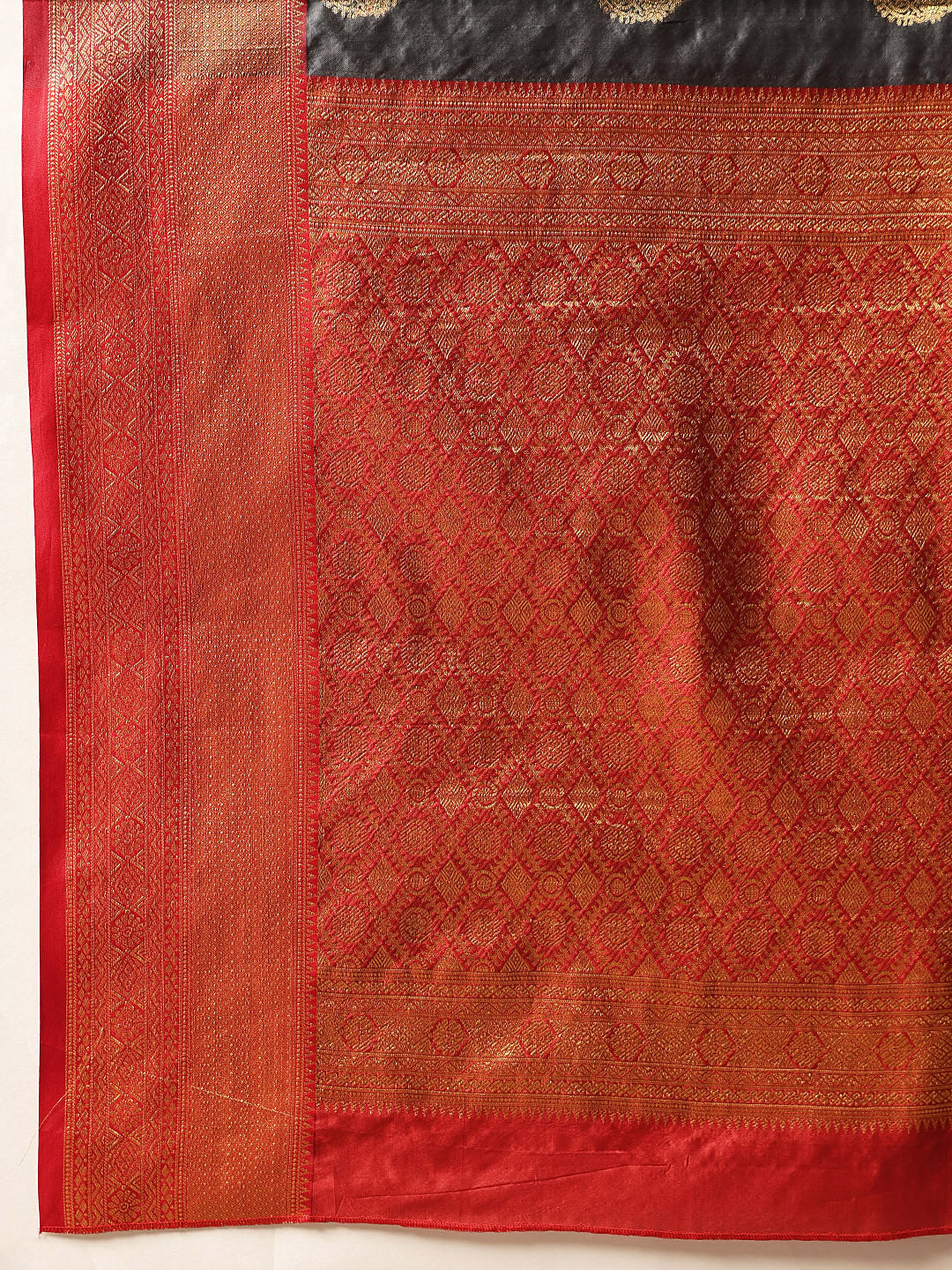 Kanjivaram Soft Silk Zari Woven Big Border With Rich Pallu Saree