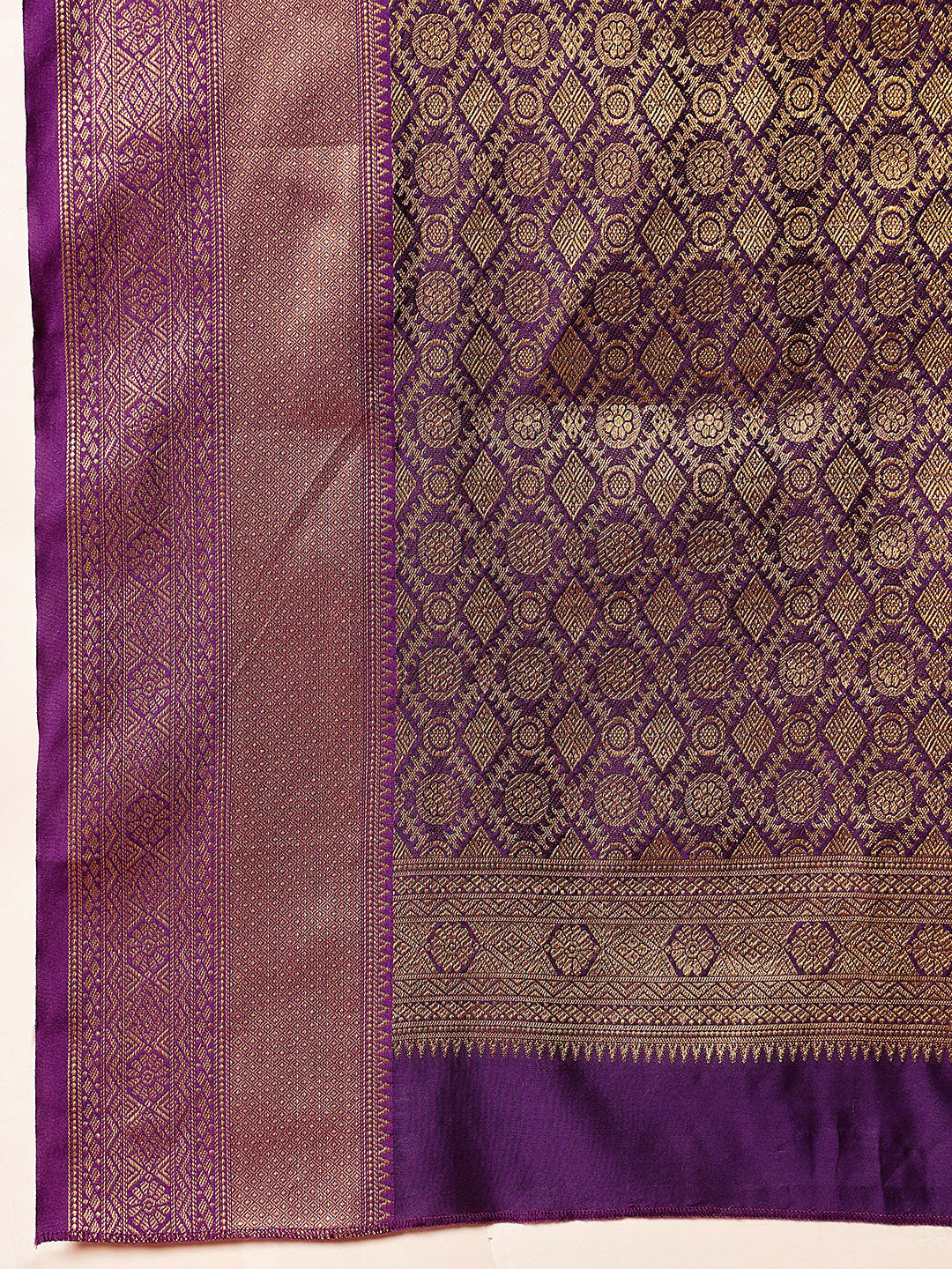 Kanjivaram Soft Silk Zari Woven Big Border With Rich Pallu Saree