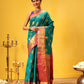 Kanjivaram Soft Silk Zari Woven Big Border With Rich Pallu Saree