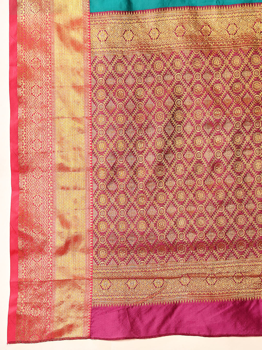 Kanjivaram Soft Silk Zari Woven Big Border With Rich Pallu Saree