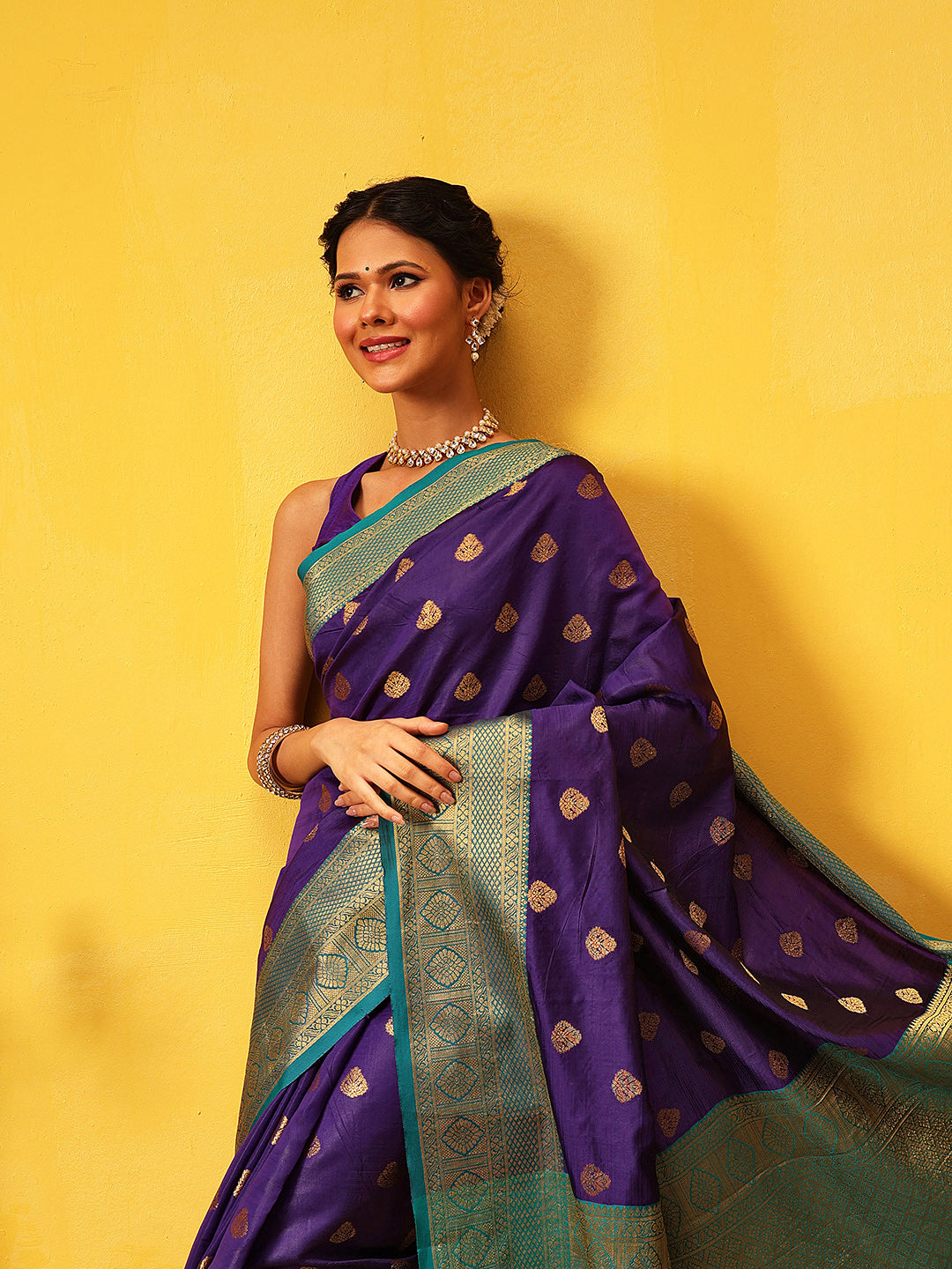 Kanjivaram Soft Silk Zari Woven Big Border With Rich Pallu Saree