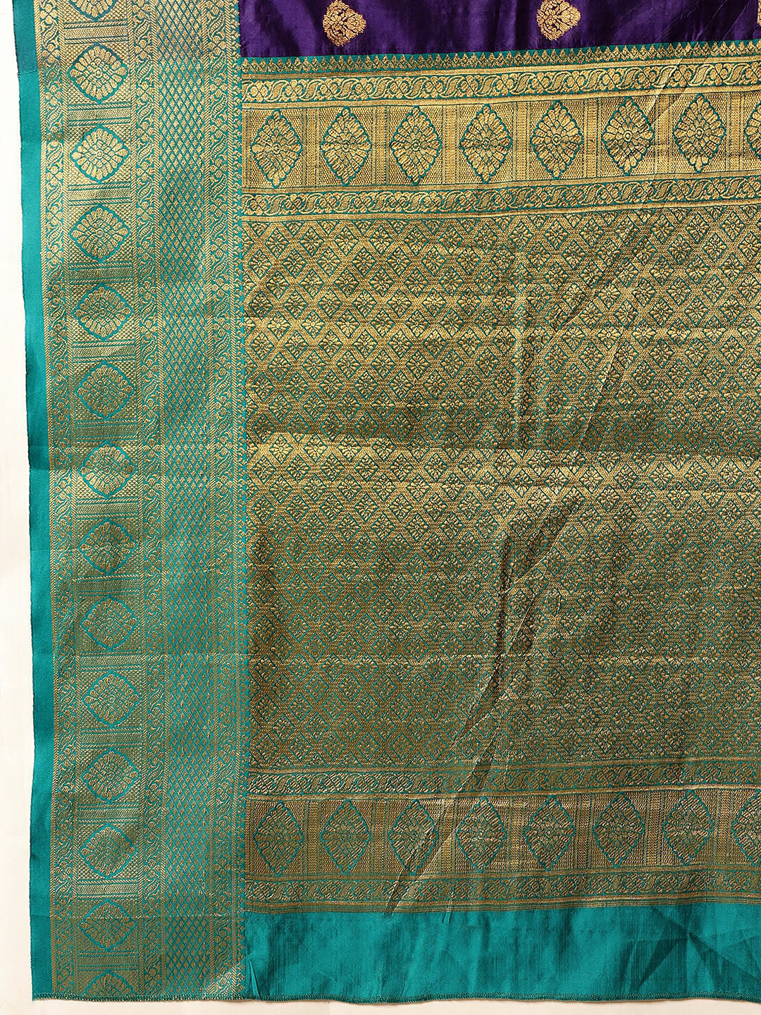 Kanjivaram Soft Silk Zari Woven Big Border With Rich Pallu Saree