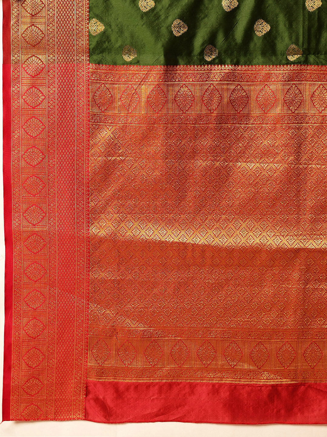 Kanjivaram Soft Silk Zari Woven Big Border With Rich Pallu Saree