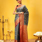 Kanjivaram Soft Silk Zari Woven Big Border With Rich Pallu Saree