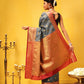Kanjivaram Soft Silk Zari Woven Big Border With Rich Pallu Saree