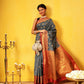 Kanjivaram Soft Silk Zari Woven Big Border With Rich Pallu Saree
