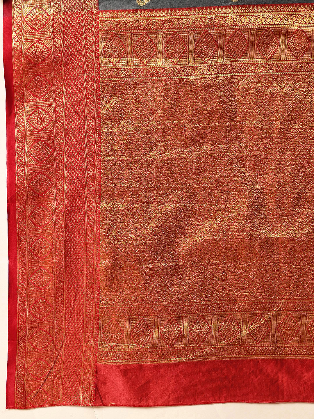 Kanjivaram Soft Silk Zari Woven Big Border With Rich Pallu Saree