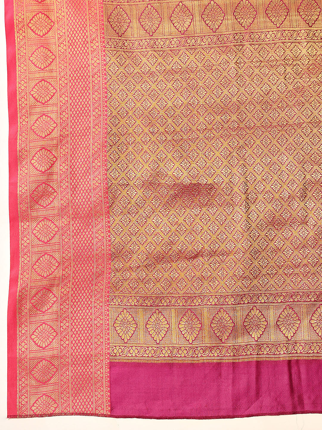 Kanjivaram Soft Silk Zari Woven Big Border With Rich Pallu Saree