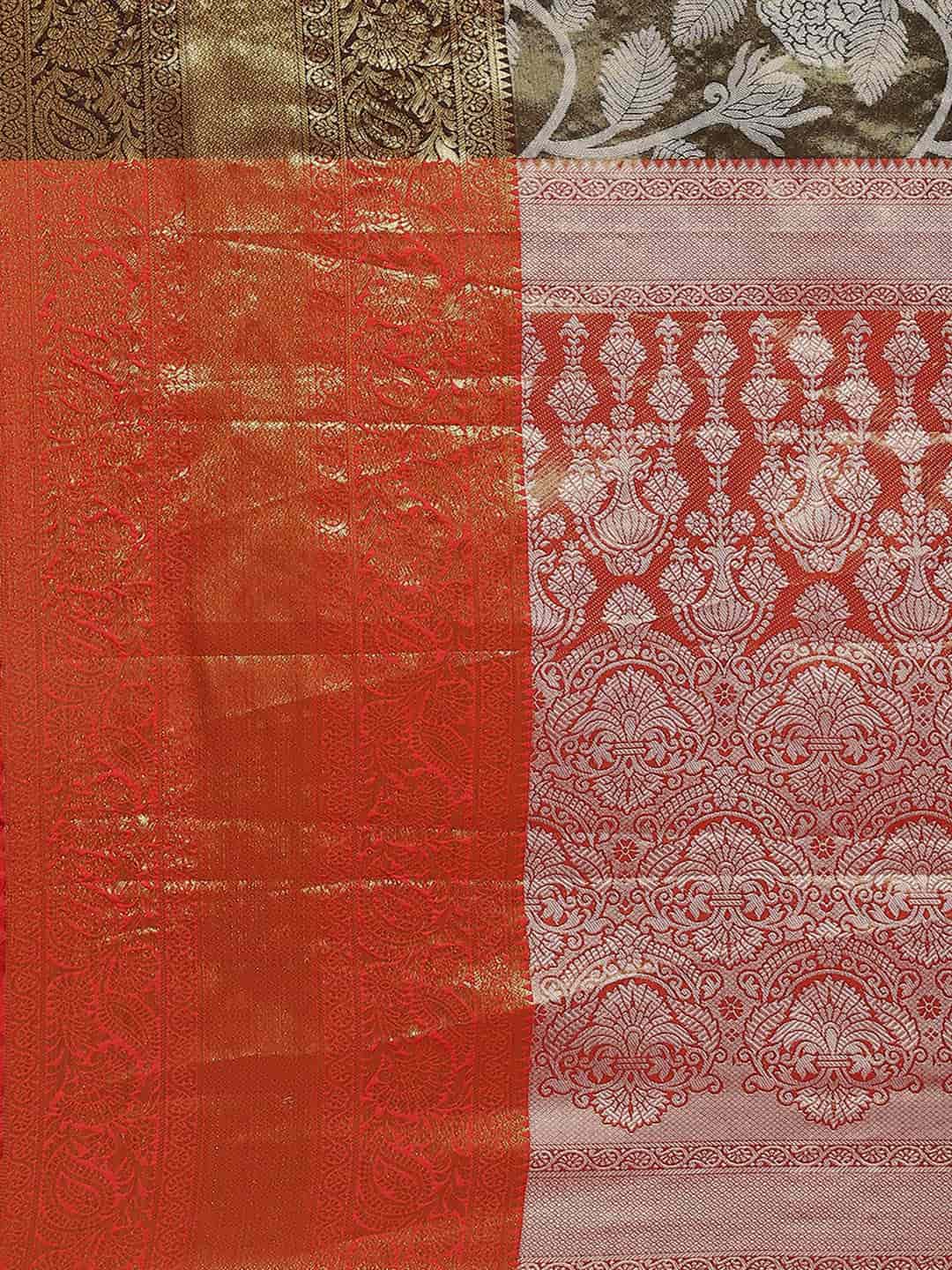 Ethnic Motifs Zari Woven Tissue Silk Saree