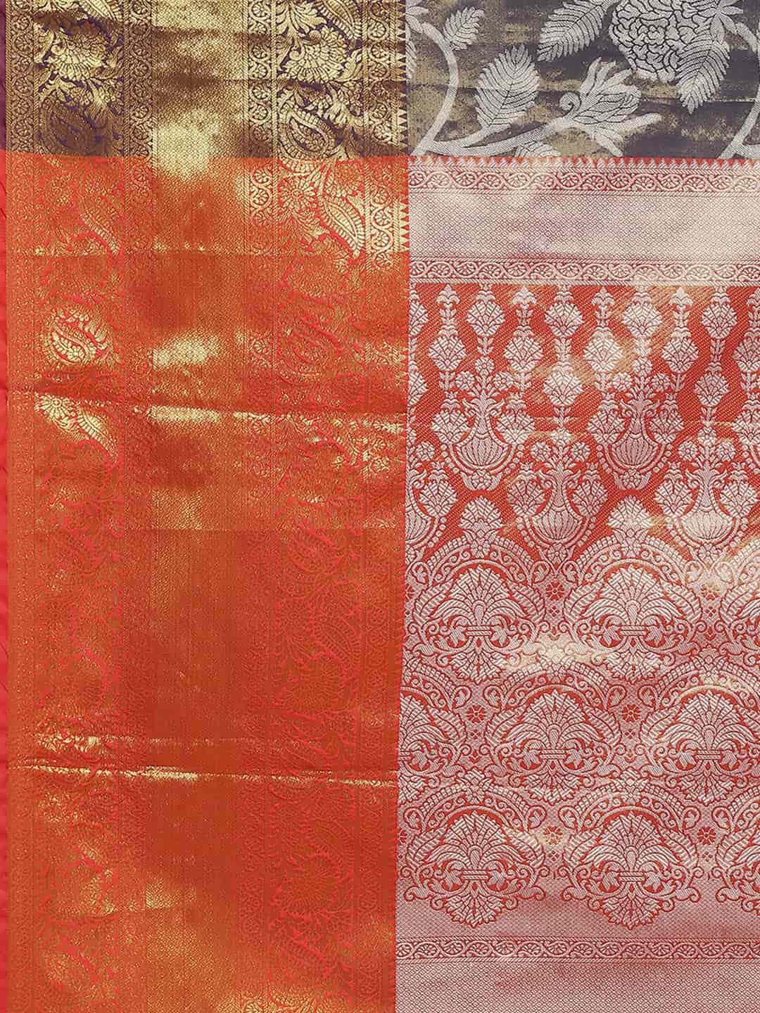 Ethnic Motifs Zari Woven Tissue Silk Saree