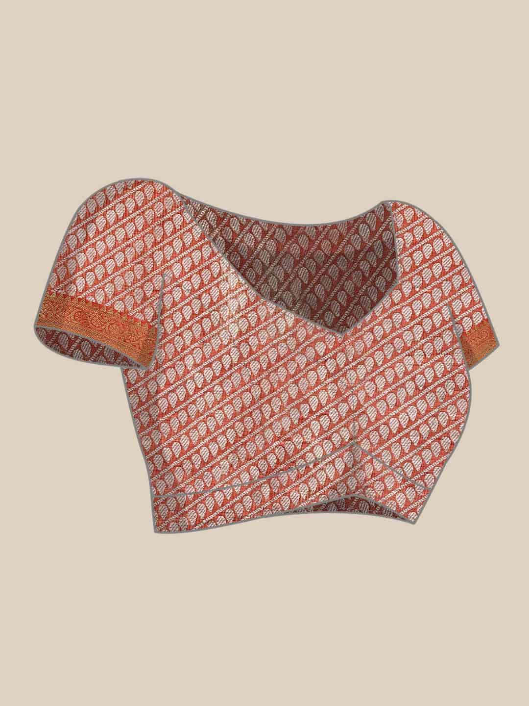 Ethnic Motifs Zari Woven Tissue Silk Saree