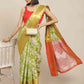 Ethnic Motifs Zari Woven Tissue Silk Saree