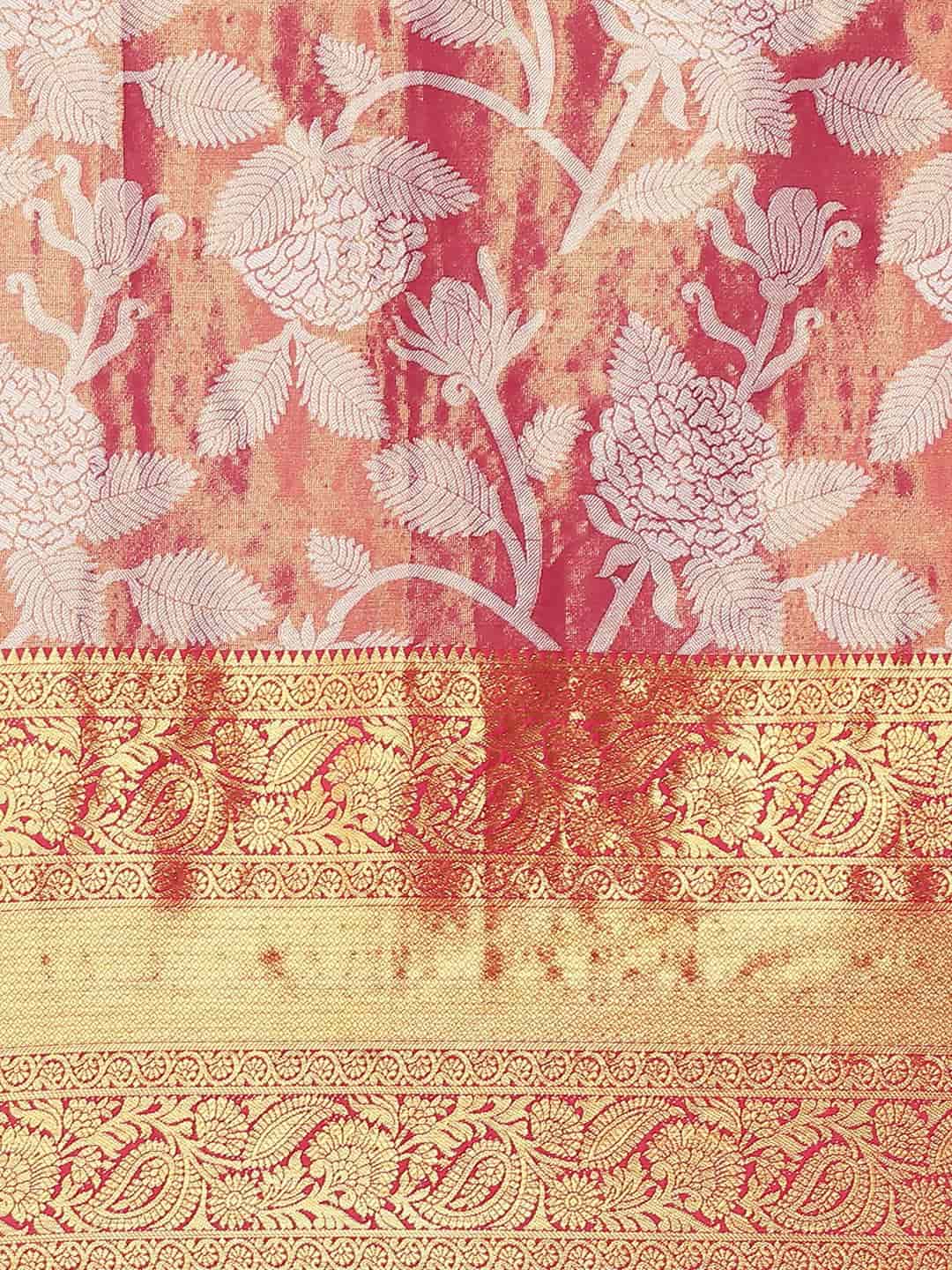 Ethnic Motifs Zari Woven Tissue Silk Saree