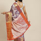 Ethnic Motifs Zari Woven Tissue Silk Saree