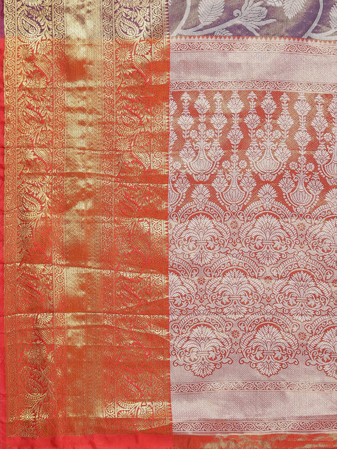 Ethnic Motifs Zari Woven Tissue Silk Saree