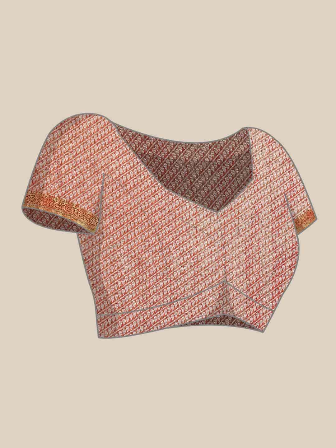 Ethnic Motifs Zari Woven Tissue Silk Saree