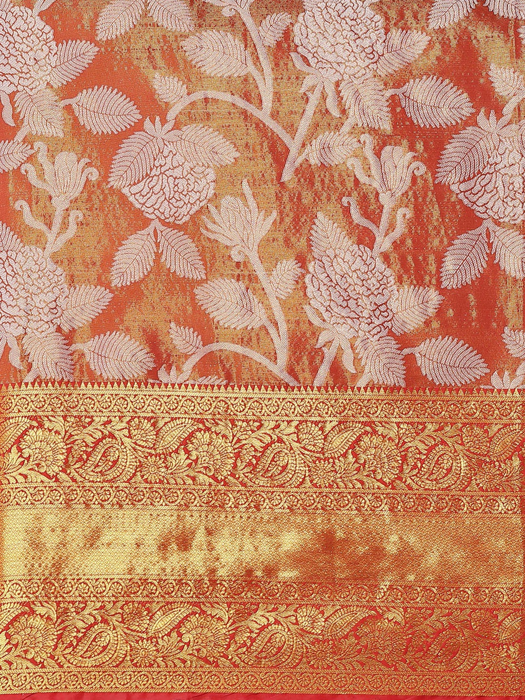 Ethnic Motifs Zari Woven Tissue Silk Saree