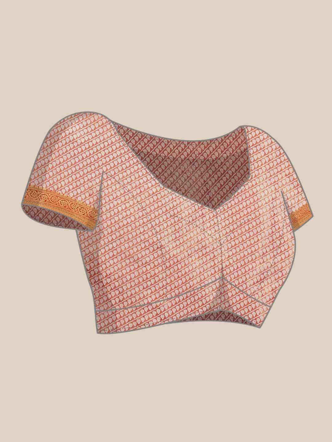 Ethnic Motifs Zari Woven Tissue Silk Saree