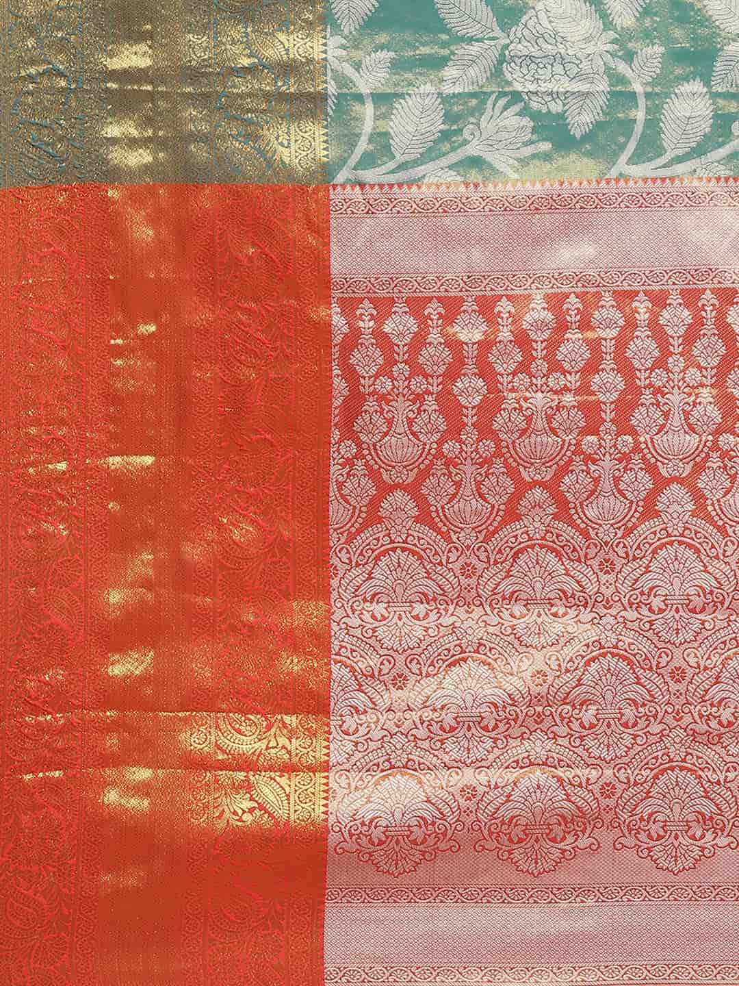 Ethnic Motifs Zari Woven Tissue Silk Saree